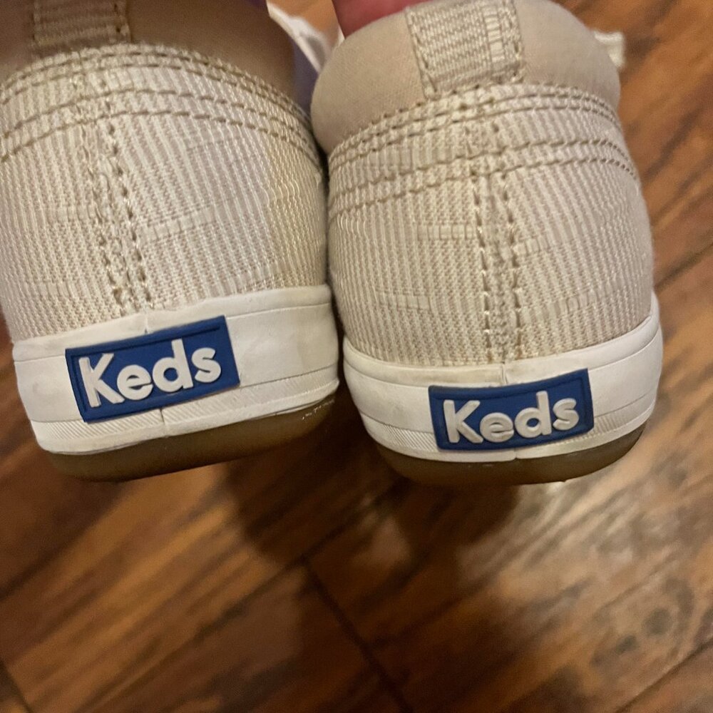 Keds Women's beige/tan and white Center Ticking Stripe Size 6.5 - Picture 6 of 6